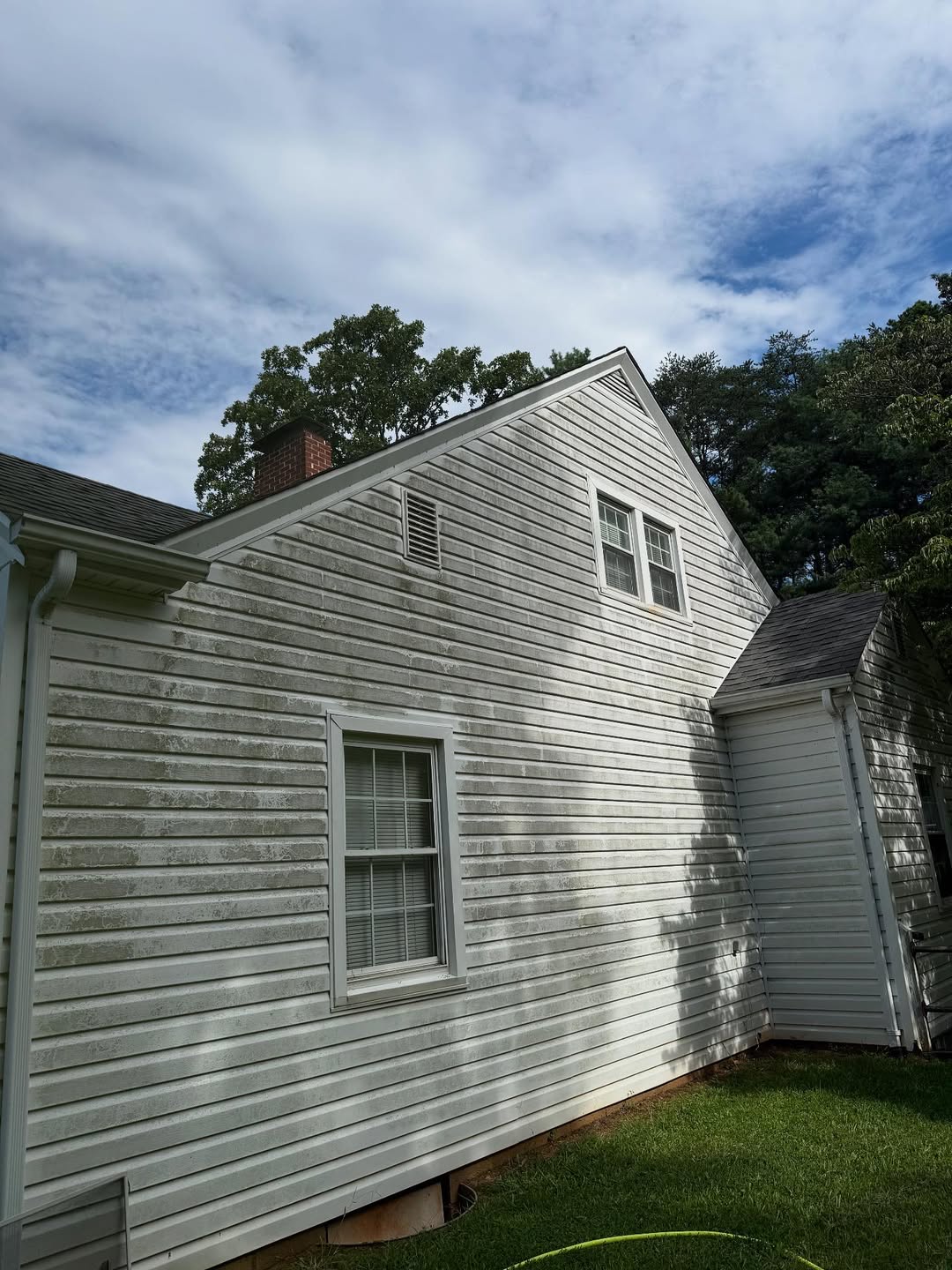 Before exterior cleaning by Mayberry Pressure Washing